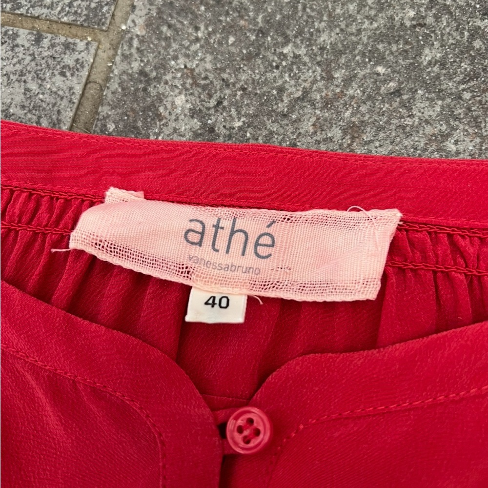Vanessa Bruno Athé Vibrant Red Silk Dress.
Size 40 Fr, 8 US EUC - Picture 2 of 14
